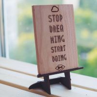 Мотивационная табличка "Stop dream mind start doing"