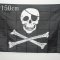 Пиратский флаг Череп с костями 150 на 90 см