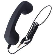Телефонная ретро трубка для смартфона чёрная - Телефонная ретро трубка для смартфона чёрная